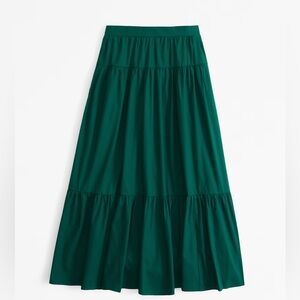 Abercrombie tiered green skirt